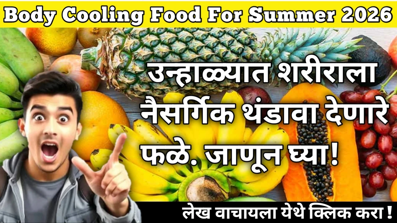 Body Cooling Food For Summer 2026: Super healthy cooling food to stay fresh in the summer. उन्हाळ्यात शरीराला नैसर्गिक थंडावा देणारे फळे. जाणून घ्या!